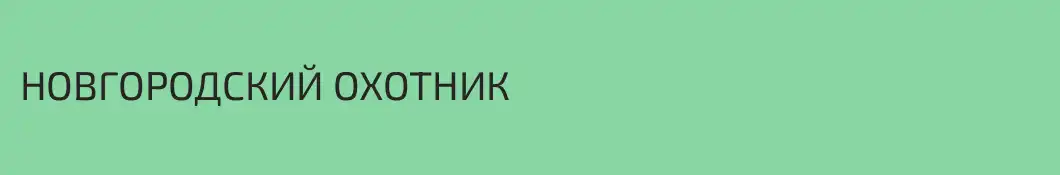 НОВГОРОДСКИЙ ОХОТНИК